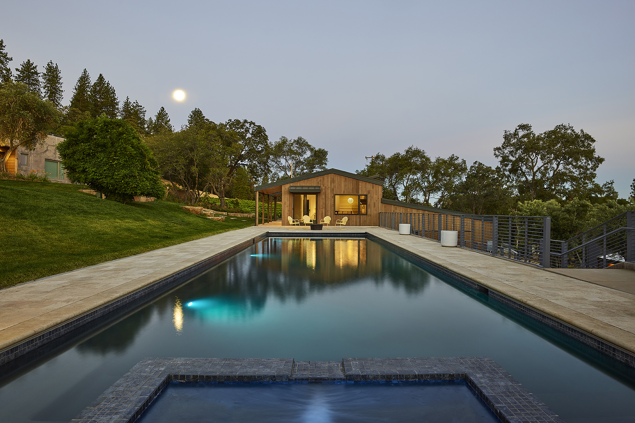 Architect designed vineyard with pool in Plymouth, CA