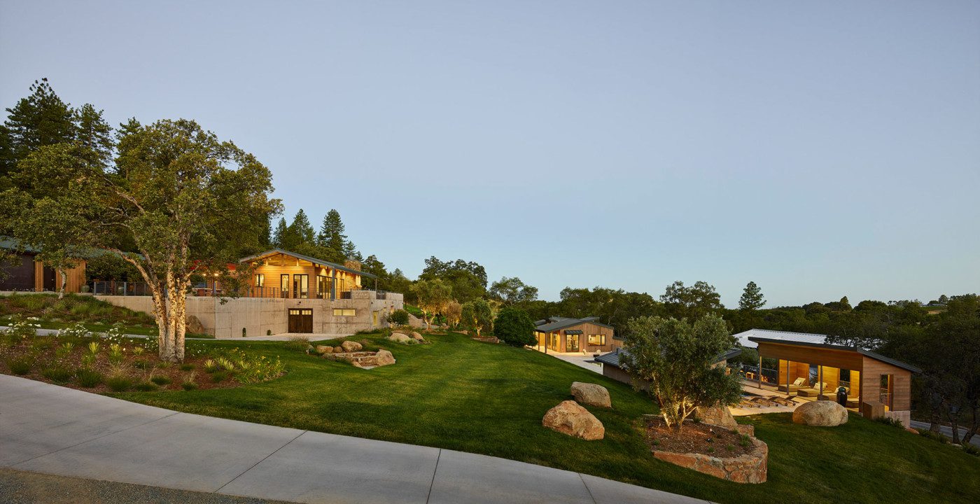 Wine country property with main house, cabana, pool, poolhouse, guest house and tasting room