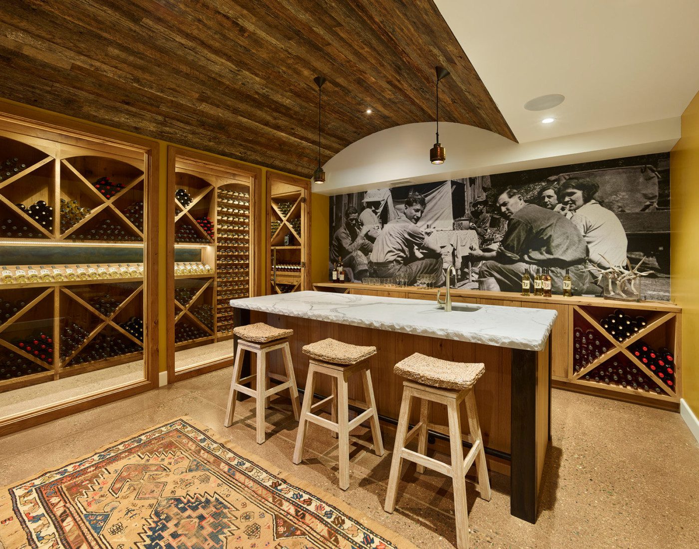 modern rustic winery tasting room amador county