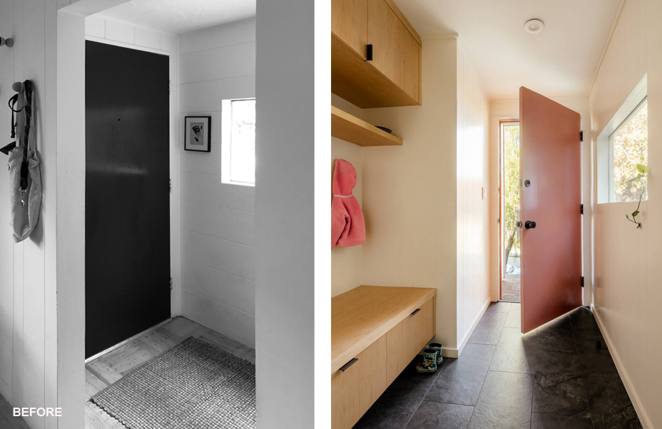 San Francisco Renovation before and after entryway