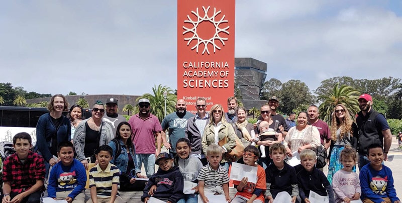 The AT6 team and friends at the California Academy of Sciences
