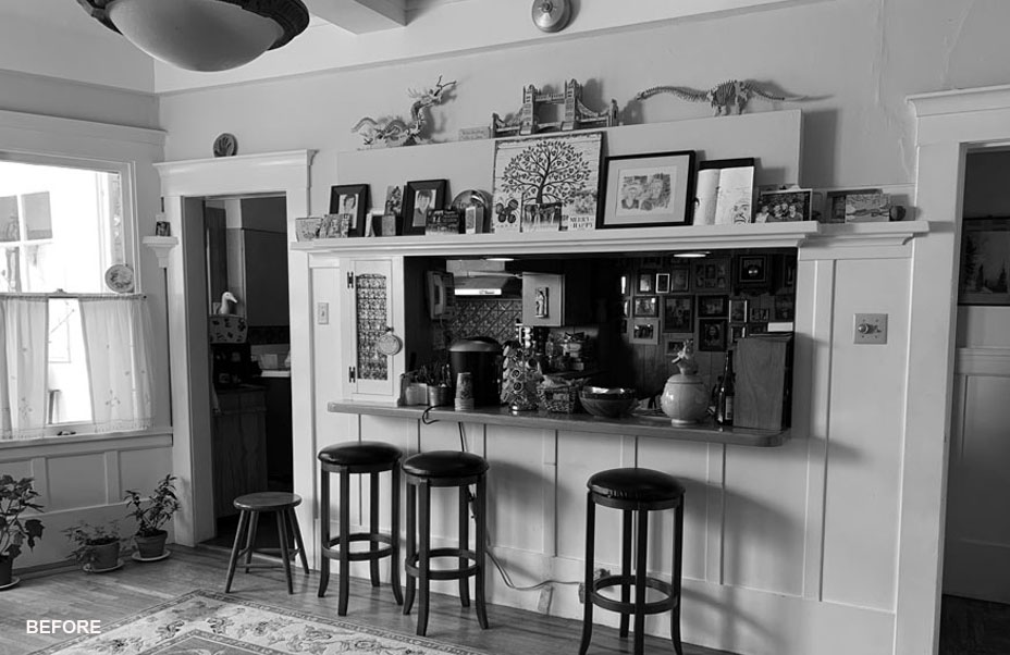 Kitchen renovation before shot San Francisco home