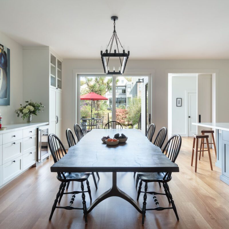 San Francisco craftsman renovation kitchen and dining area