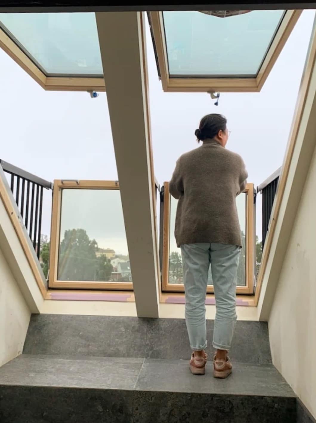 unique Velux Roof Balcony skylight